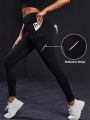 SHEIN Yoga Basic Women'S Slim Fit Sports Leggings With Pocket
