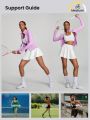 GLOWMODE FeatherFit™-Air Tummy Control Built-In Shorts Pocket Anti-Slip Strips Tennis Skirt Light Support Low Impact Tennis Golf