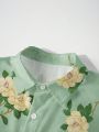 Men's Flower Printed Shirt