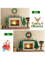 Gymax 4PCS Pre-Lit Artificial Christmas Decoration Set Holiday Decor w/ LED Lights