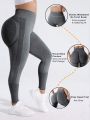 Yoga Basic Plus Size Seamless Slim Fit Sports Leggings