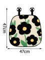 New Style Floral Car Seat Cushion, Universal Fit, 1pc