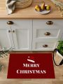 SHEIN Christmas Style Waterproof Anti-slip Living Room And Kitchen Area Carpet/rug