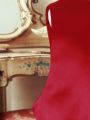 Girls' Multi-Layer Mesh Ruffle Hem Princess Party Dress In Red