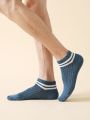 10pairs Men Striped Pattern Casual Ankle Socks