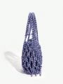 SHEIN ICON Hollow Out Design Crochet Bag