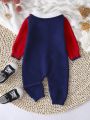 Baby Boy Argyle Pattern Sweater Jumpsuit