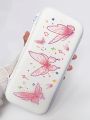 1pc Simple & Personalized Butterfly Design Switch Carrying Case, Portable Protective Cover For Joy-con Controllers & Game Cards Storage