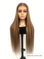 Glueless HD Lace straight Highlight 6x4 lace Closure wigs Extra Long Silky Wear GO Beginner Friendly