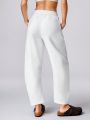 GLOWMODE Cotton-Blend Fleece Banana Silhouette Pocket Pants