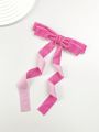1pc Solid Color Velvet Fashionable Simple Bowknot Hair Clip For Women, Suitable For Daily Wear