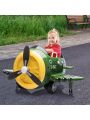 12-Volt Kids Electric Ride on Car Toy Airplane with Remote Control & USB