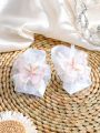 Newborn Baby Girl Embroidered Butterfly Mesh Foot Decoration Photography Prop
