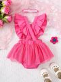 SHEIN Baby Girl Cute And Sweet Jumpsuit Style Clothes