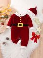 Baby Christmas Pattern Jumpsuit