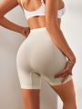 Women's High Waist Solid Color Safety Shorts