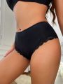 Women'S Cross-Cross Hollow Out Lace Trim Triangle Panties