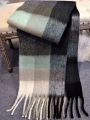 1pc Plaid Scarf For Autumn Or Winter, Warm And Trendy