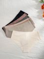 Women's Solid Color Triangle Panties (Pack Of 7)