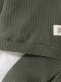 Baby Boys Letter Patched Detail Sweatshirt & Sweatpants