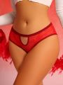 Valentine's Day Special Edition: Seamless Triangle Lace Red Panties