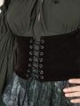 ROMWE Fairycore Lace Up Front Harness Belt