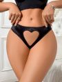 Women's Heart Shaped Cutout Triangle Panties