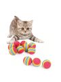 Cat Rainbow Eva Toy Ball For Cats' Entertainment