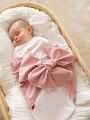 Cozy Cub 1pc Baby Bow Decor Fabric Swaddling Blanket