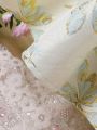 Tween Girls' Elegant Dress With Embroidered Satin And Flowers