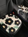 New Style Floral Car Seat Cushion, Universal Fit, 1pc
