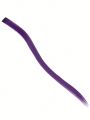 5pcs Set Purple Clip In Synthetic Hair Extension Long Straight  For Women Girl Kids With Cosply