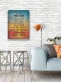 1pc, Vintage Rustic Metal Tin Sign - 8''x12'' Wall Art for Home, Restaurant, Bar, Cafe, Garage - Water-proof and Dust-proof