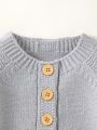 Baby Boys' Color Block Half Button Cardigan Sweater