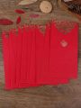 10pcs Chinese Red Envelopes, Including Lucky Money Envelops For The New Year Celebration And Wedding