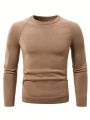 Manfinity Homme Men's Solid Color Raglan Sleeve Sweater