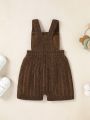 Infant's Sweater Romper With Bow Decoration