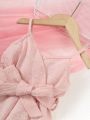 Baby Girl's Sweet And Cute Suspender Shorts Jumpsuit For Spring/Summer