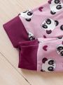 Baby Girls' Pajama With Panda Print