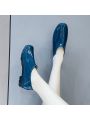 Women's Fashionable Low-cut Rain Boots For Restaurant Kitchen Slip Resistance, Waterproof Shallow Work Shoes