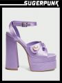 Sugerpunk Sugerpunk Y2K Fashionable Women'S Purple High-Heels Summer