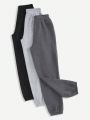 Daily&Casual Solid Color Fleece Sweatpants