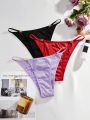 Women'S Solid Color Bikini Briefs