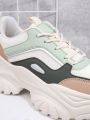 Women's Fashionable Color-Blocking Chunky Sneakers