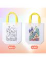 12  Reusable Coloring Carnival Art Party Goodie Bags with Guestbook Bags Reusable Party Favor Bags Graffiti Goodie Bags Color Your Own Art Goodie Bags DIY Crafts