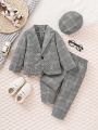 Baby Boy Plaid Suit