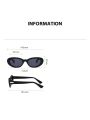 1pc Unisex Fashionable Cat Eye Sunglasses With Large Frame