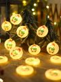 1pc 10led 1.5m Christmas Penguin Pattern Led Decorative String Light For Festival Activities Indoor Window Display