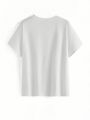 bea barbosa Plus Size Round Neck Loose Long T-Shirt