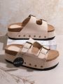 Plus Size Fashionable Thick-Soled Slippers